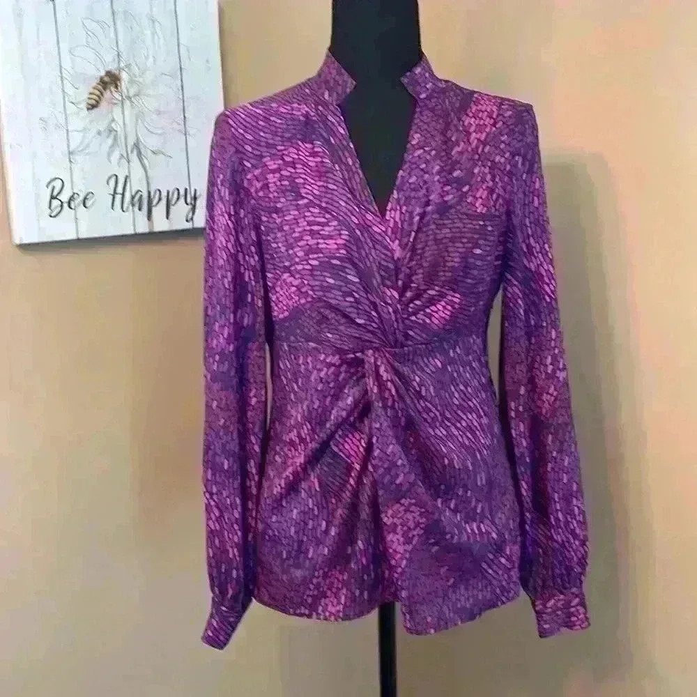 Chadwick’s purple long sleeve blouse